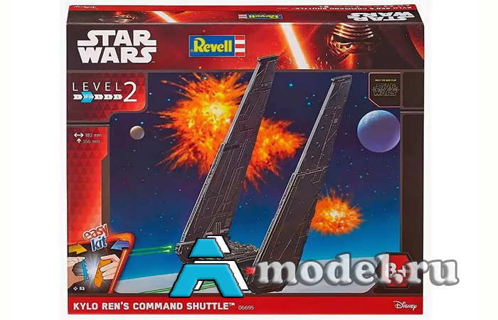 Star Wars kilo Ren"s command shuttle 1/100 Revell 06695 купить с доставкой