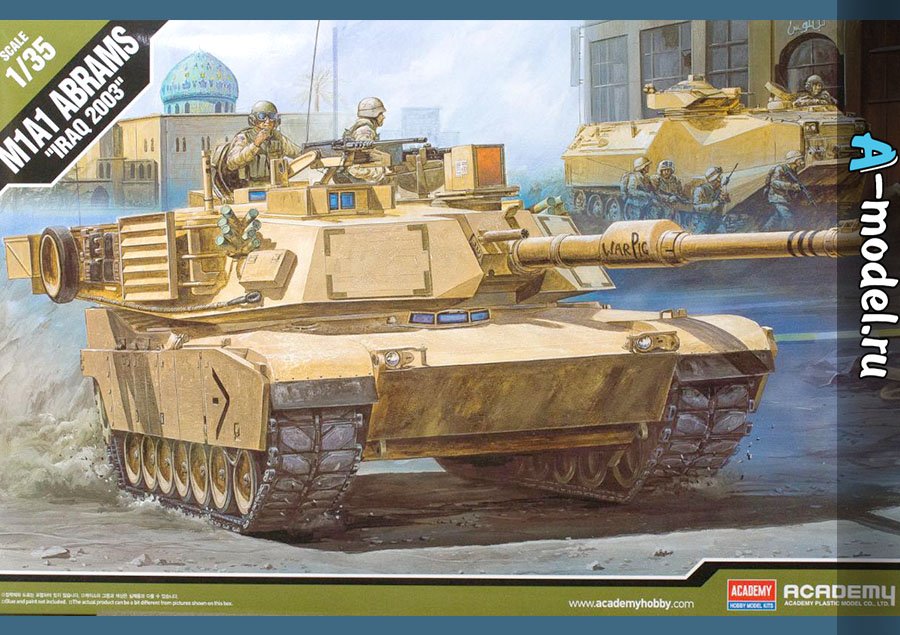 ABRAMS M1A Iraq 2003 1/35 Academy 13202 купить с доставкой